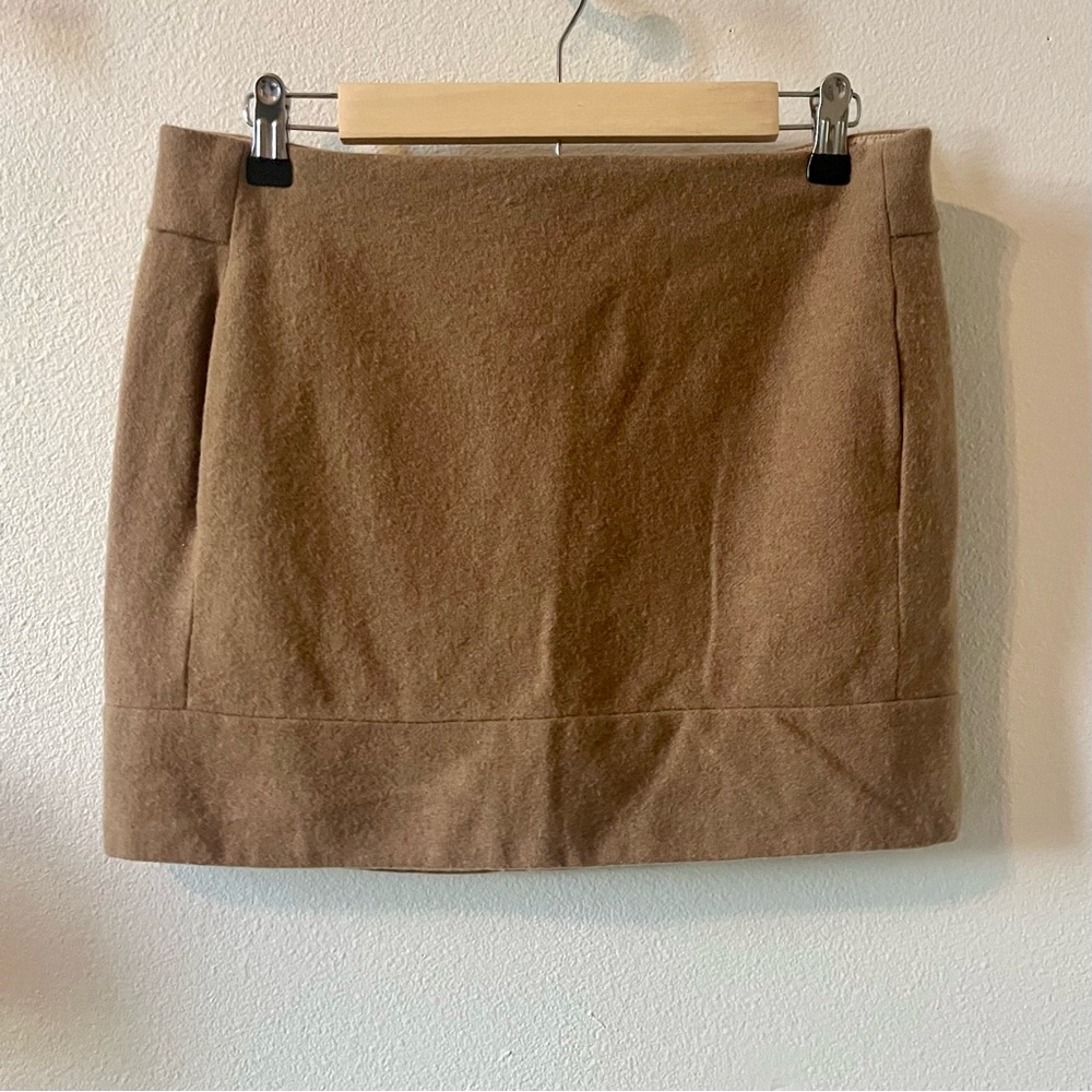 J.CREW | Camel Wool Miniskirt with Pockets 8